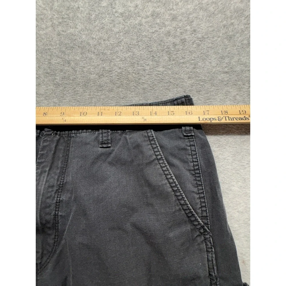 Levi Strauss Mens Cargo Shorts 32 Gray Ripstop Utility Pockets 74943-0033